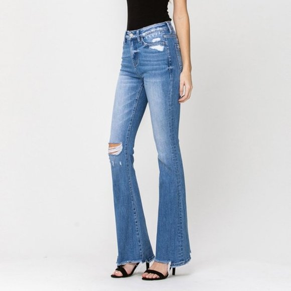 *NEW* Flying Monkey High-Rise Flare Jeans - Picture 7 of 12
